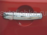 Suzuki SX4 (06-) седан и хэтчбек хромированные накладки на ручки дверей внешние под сенсор, комплект 4 шт.