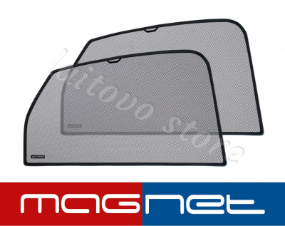 Volkswagen Passat (2000-2005) комплект бескрепёжныx защитных экранов Chiko magnet, задние боковые (Стандарт)