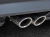 Volkswagen Tiguan (17–) Насадка на выхлопную трубу, нерж. сталь, 2 части