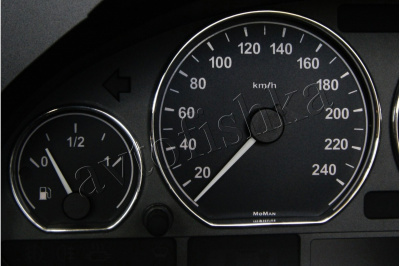 BMW E46 светодиодные шкалы (циферблаты) на панель приборов - дизайн 1